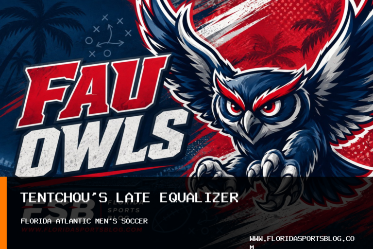 Florida Atlantic University Men's Soccer Earns 1-1 Draw With Charlotte on Michel Tentchou's 84th-Minute Header featured image