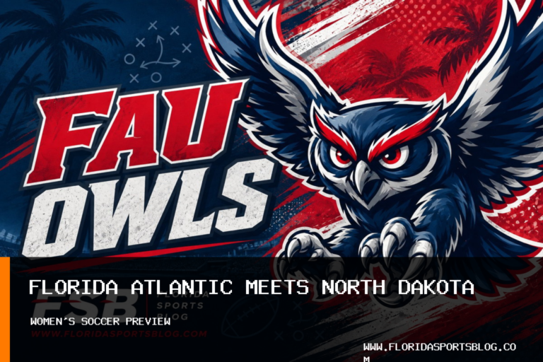Florida Atlantic University women's soccer team carries five-match unbeaten streak into first meeting with North Dakota featured image