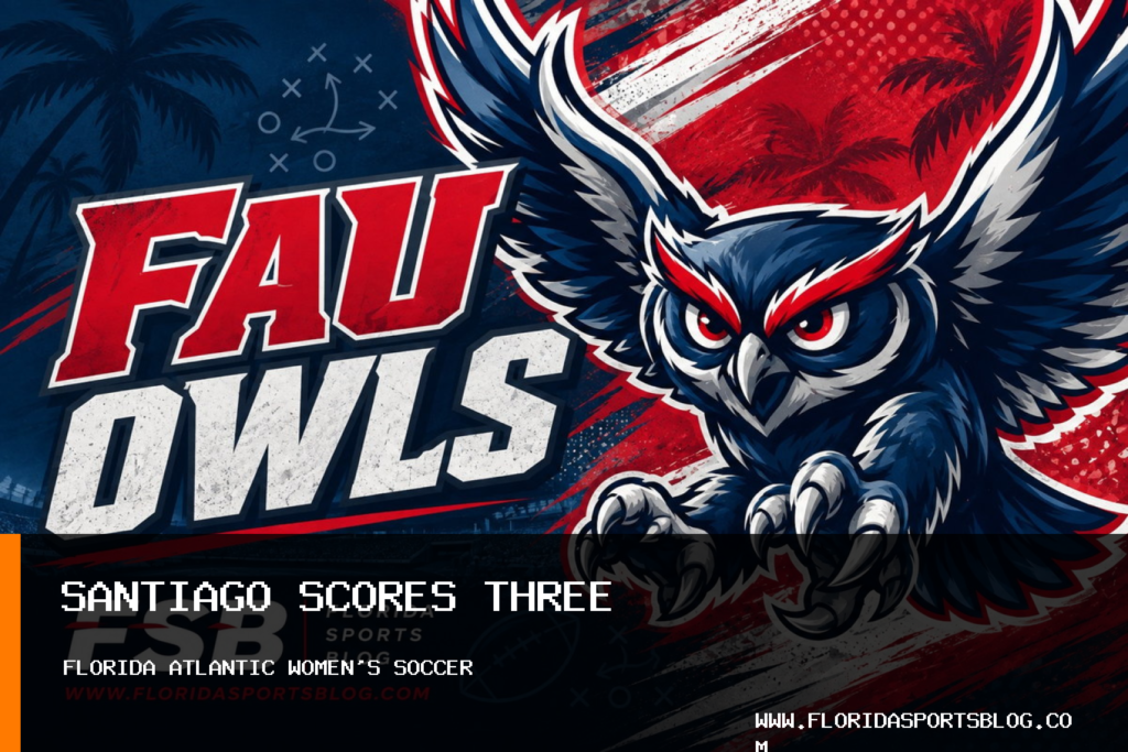 Florida Atlantic University Women's Soccer's Hailey Santiago Scores Three in 3-0 Win Over Jacksonville featured image