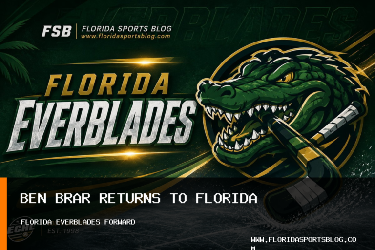 Florida Everblades Agree to Terms With Ben Brar for 2026-27 Men's Hockey Season featured image