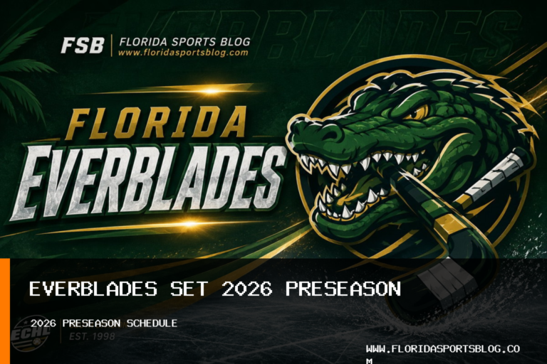 Florida Everblades Set 2026 Ice Hockey Preseason Games Against Orlando Solar Bears featured image