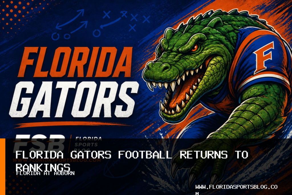 Florida Gators Football Reaches No. 21 After Jon Sumrall's 44-39 Win at Auburn featured image