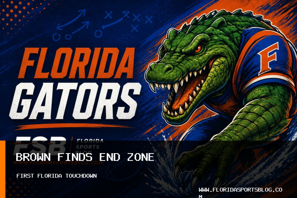 Florida Gators Football's Vernell Brown III Scores First Career Touchdown in 66-21 Win Over Florida Atlantic featured image