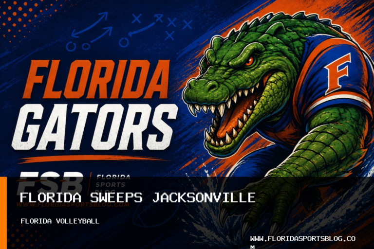 Florida Gators volleyball sweeps Jacksonville as Lily Hayes matches career high with four aces featured image