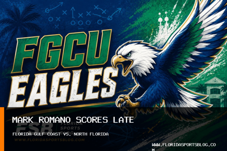 Florida Gulf Coast men's soccer falls to North Florida on Mark Romano's 85th-minute goal featured image