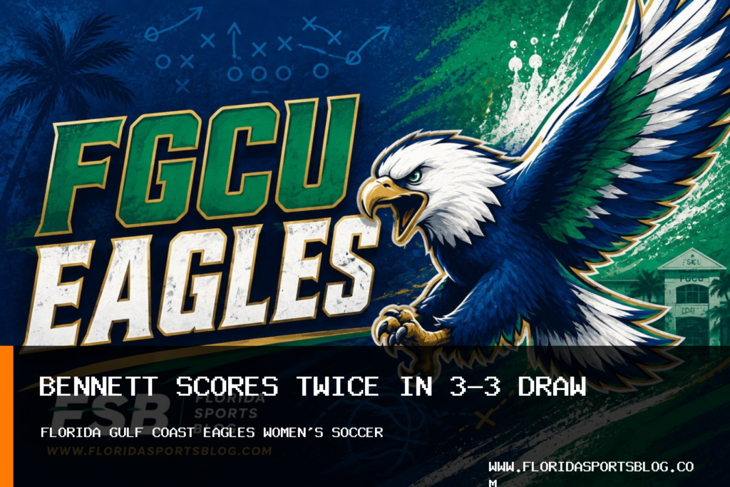 Florida Gulf Coast University Athletics Women’s Soccer, Lexie Bennett Score Twice in 3-3 Draw With Florida Atlantic featured image