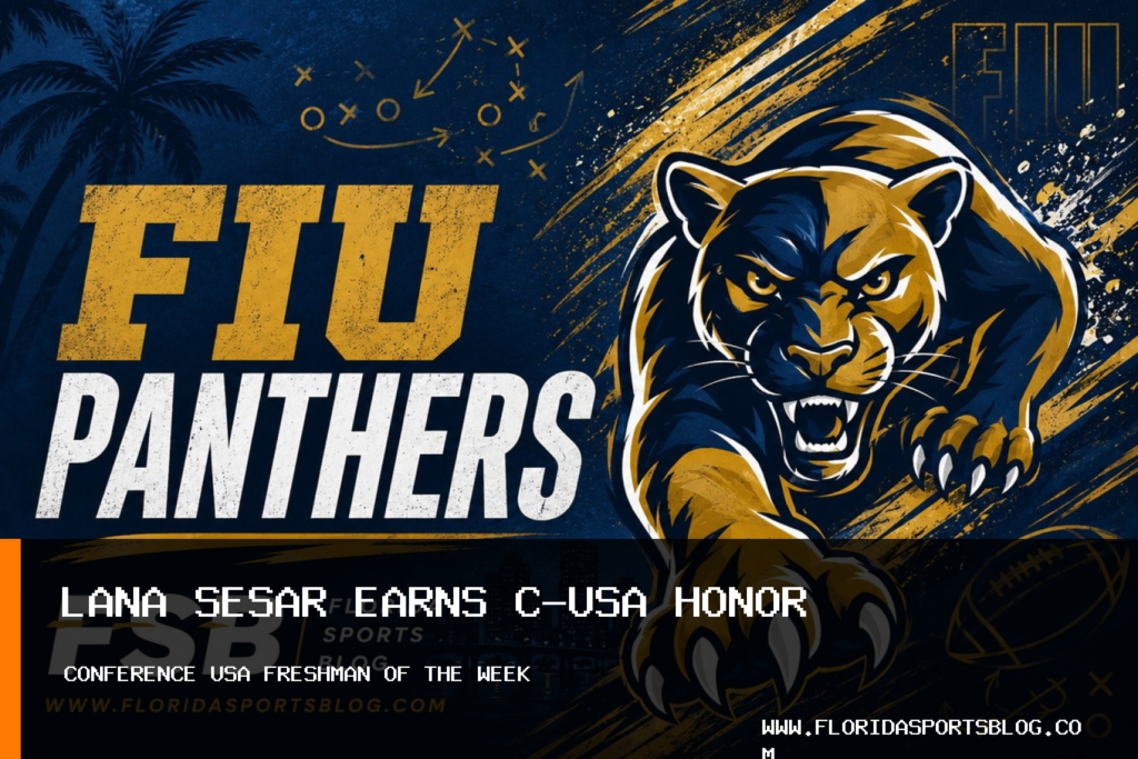 Florida International University Athletics Names FIU Women’s Volleyball Freshman Lana Sesar Conference USA Freshman of the Week featured image