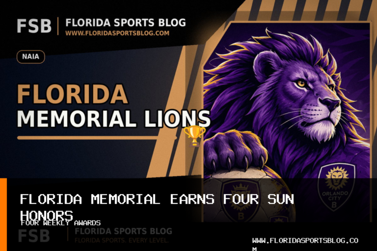 Florida Memorial University Football and Women’s Soccer Earn Four The Sun Conference Weekly Awards featured image