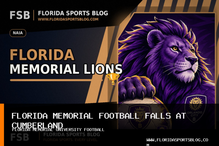Florida Memorial University Football, David Buggs Fall to Cumberland (TN) 41-14 featured image