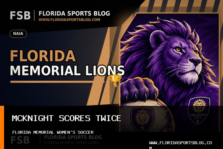 Florida Memorial University women's soccer gets two goals from Javine McKnight in 4-1 win over Edward Waters featured image