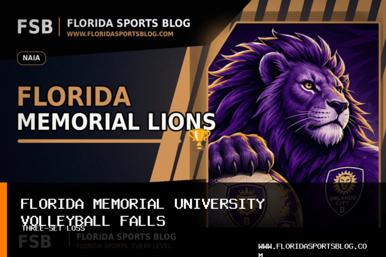 Florida Memorial University Women’s Volleyball Drops Three-Set Match to New College of Florida featured image