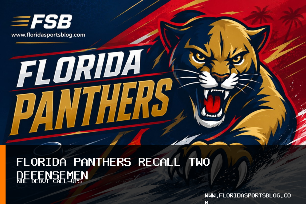 Florida Panthers Recall Marek Alscher and Ludvig Jansson for Scheduled NHL Debuts Against Ottawa Senators featured image