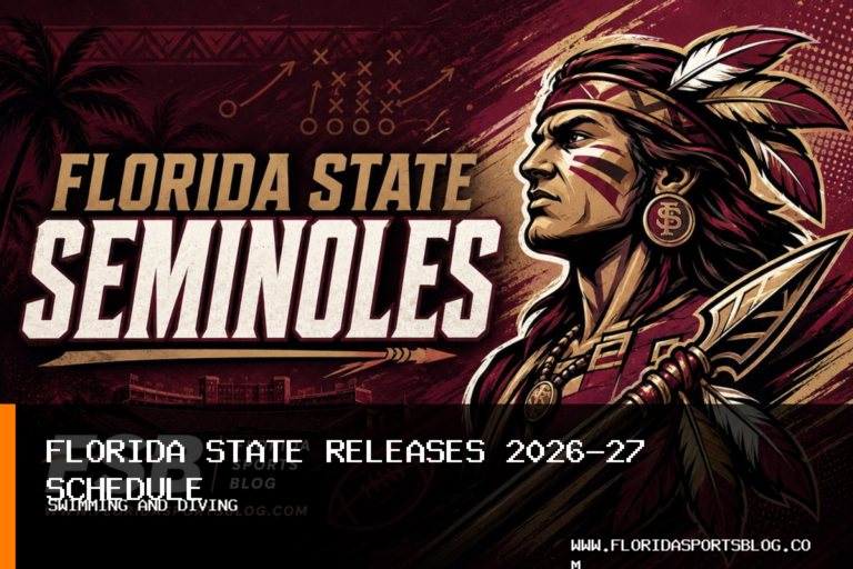 Florida State men's and women's swimming and diving teams release 2026-27 schedules featured image