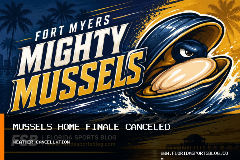 Fort Myers Mighty Mussels Baseball Doubleheader Against Bradenton Marauders Canceled After Weather Delays featured image