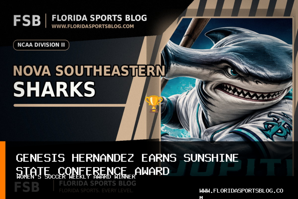 Genesis Hernandez earns Sunshine State Conference Women's Soccer award for Nova Southeastern University featured image
