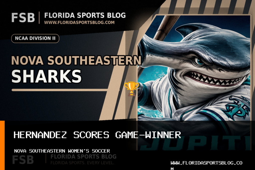 Genesis Hernandez Lifts Nova Southeastern University Athletics' No. 18 Women's Soccer Past Barry University, 3-2 featured image