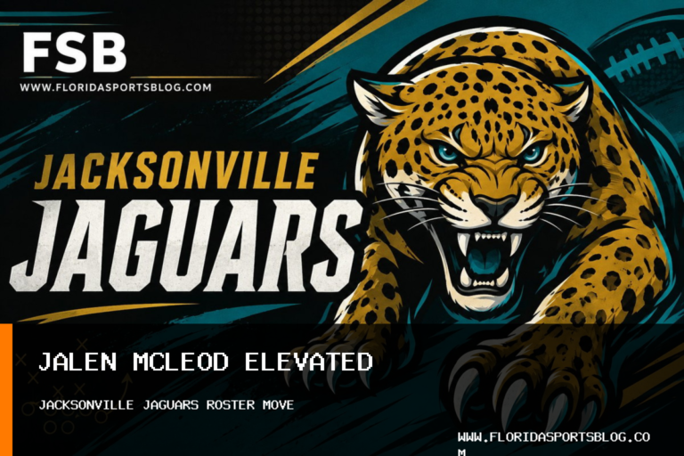 Jacksonville Jaguars Elevate Linebacker Jalen McLeod for Tomorrow's Game featured image