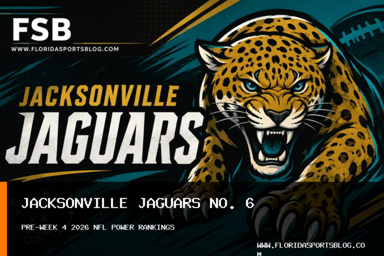 Jacksonville Jaguars Fall to No. 6 in John Oehser's Pre-Week 4 2026 NFL Power Rankings featured image