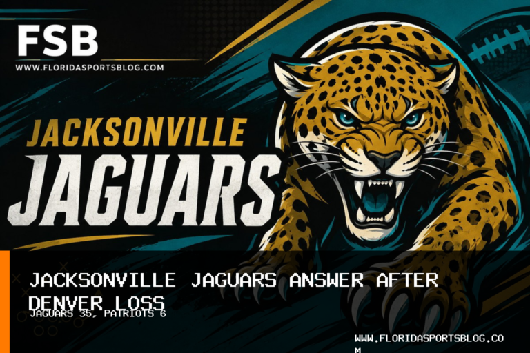 Jacksonville Jaguars Football Responds to Denver Loss With 35-6 Victory Over New England Patriots featured image