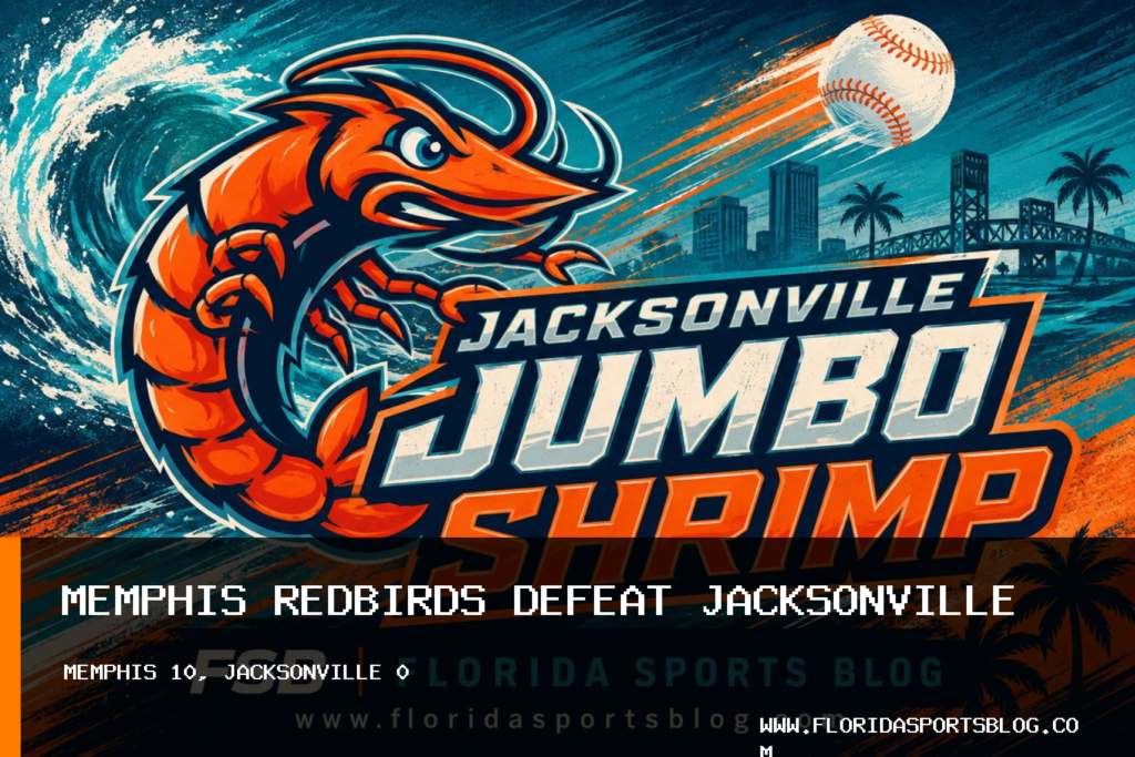 Jacksonville Jumbo Shrimp Fall 10-0 to Memphis Redbirds After Rain Delay featured image