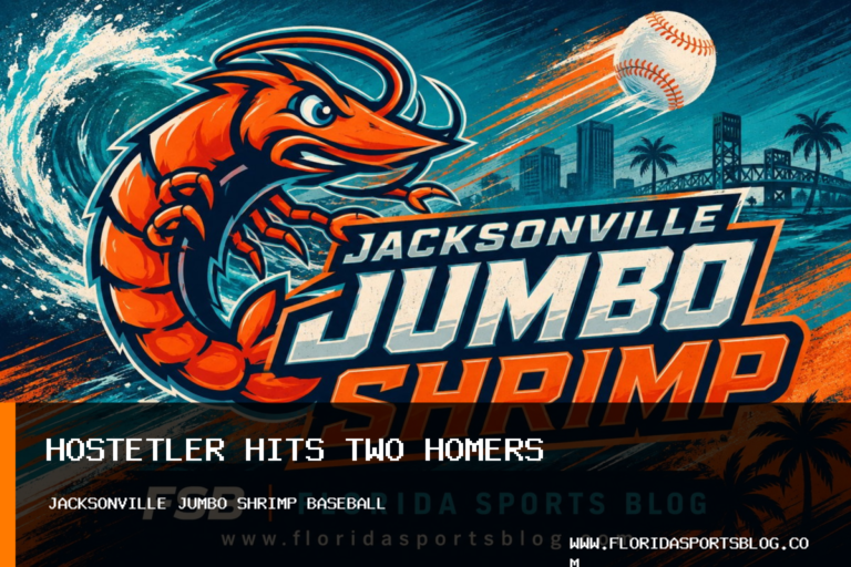 Jacksonville Jumbo Shrimp’s Bennett Hostetler hits two home runs in 6-2 win over Memphis Redbirds featured image