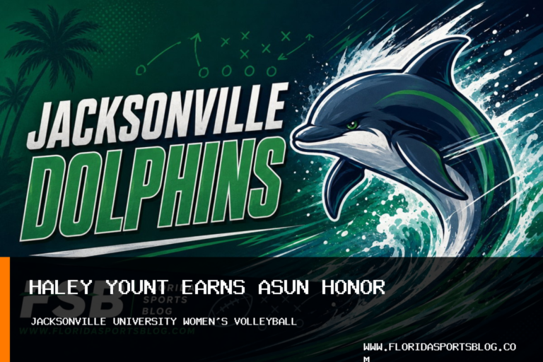 Jacksonville University women's volleyball junior Haley Yount named Atlantic Sun Defensive Player of the Week featured image