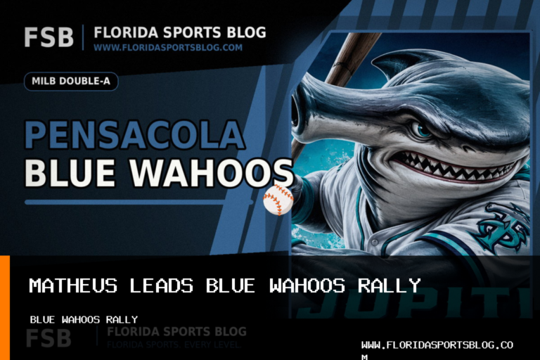 Juan Matheus, Pensacola Blue Wahoos Rally Past Knoxville Smokies 6-3 featured image