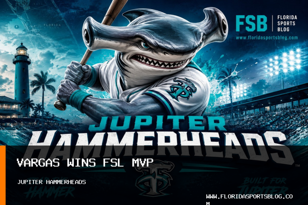 Jupiter Hammerheads Baseball: Echedry Vargas Wins Florida State League MVP and Triple Crown After 2026 Championship featured image