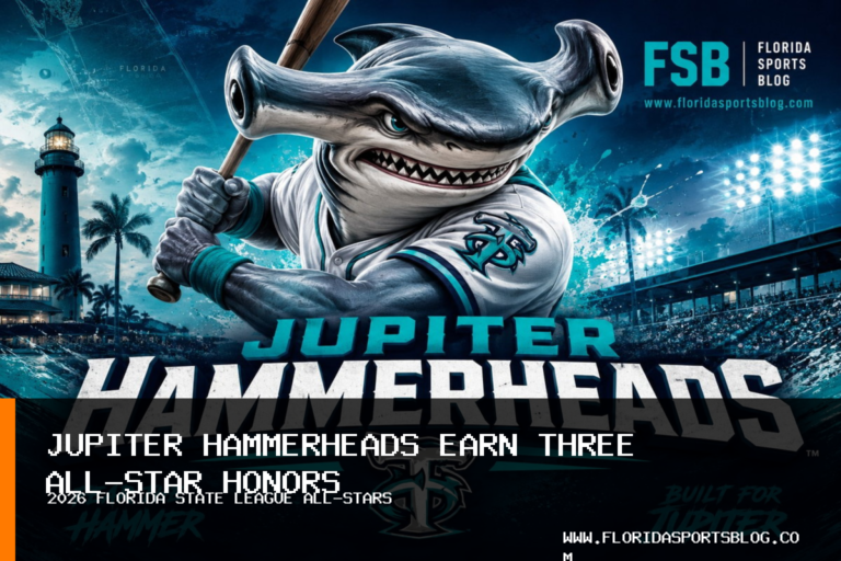 Jupiter Hammerheads Baseball Place Three on 2026 Florida State League Post-Season All-Star Team featured image
