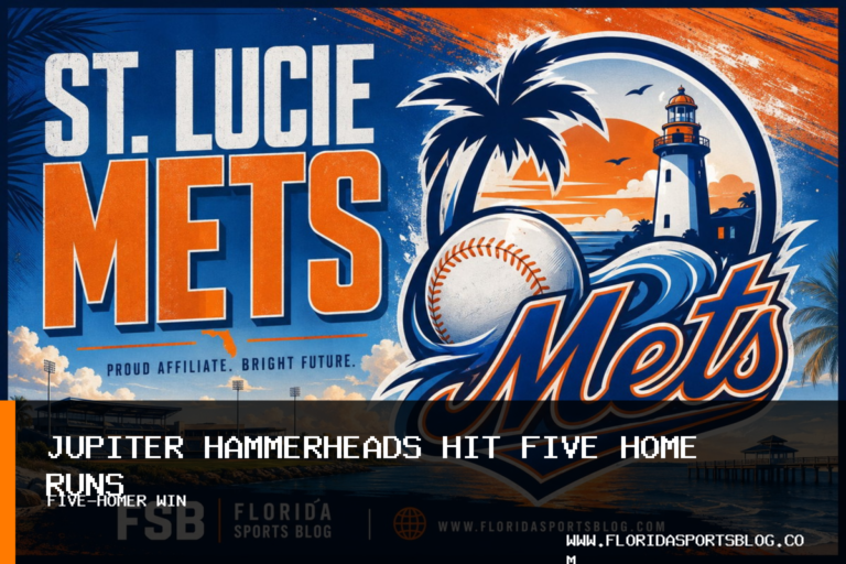 Jupiter Hammerheads defeat St. Lucie Mets 16-8 after five-home-run game featured image