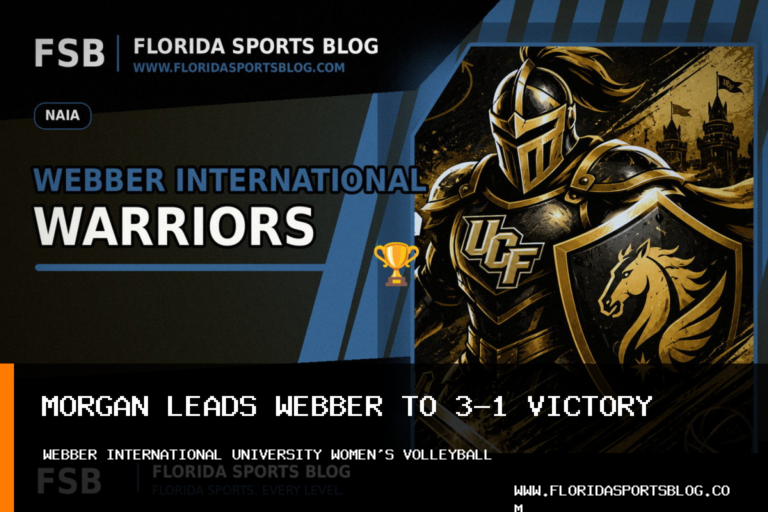 Kalyn Morgan Leads Webber International University Women's Volleyball to 3-1 Win Over Baptist University of Florida featured image