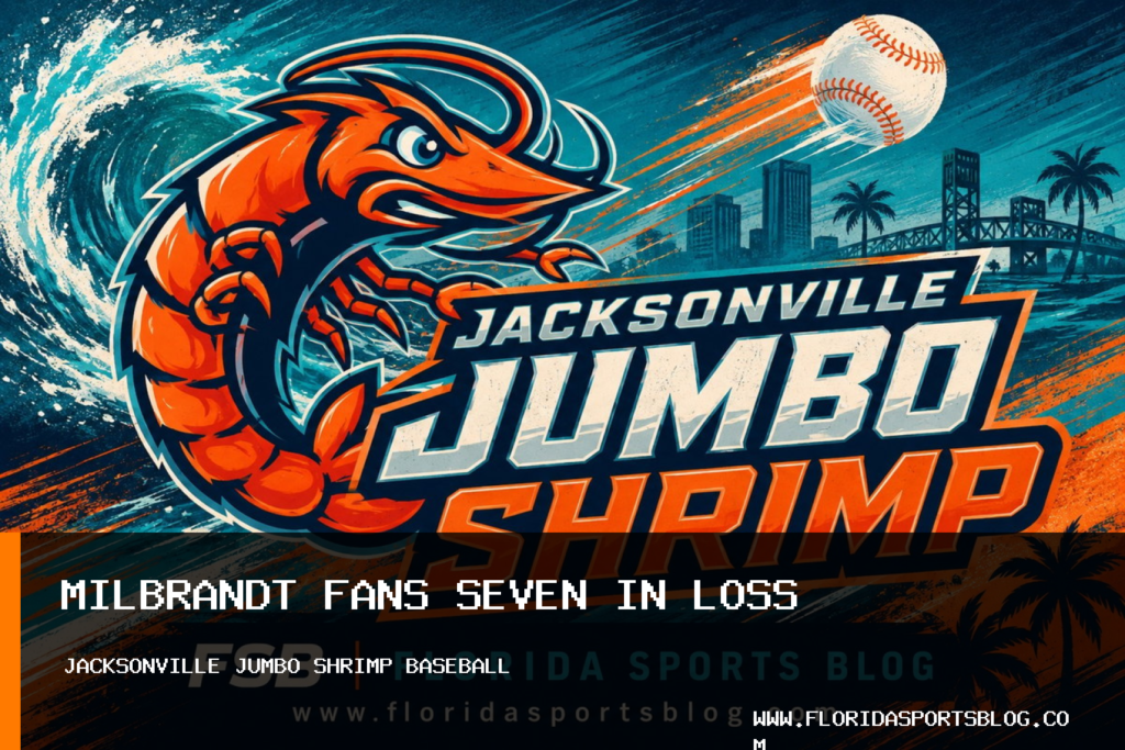 Karson Milbrandt Records Seven Strikeouts as Jacksonville Jumbo Shrimp Fall 8-5 featured image
