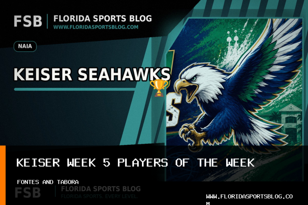 Keiser University Athletics Names Luisa Fontes and JT Tabora Week 5 Players of the Week for Women's Soccer and Football featured image