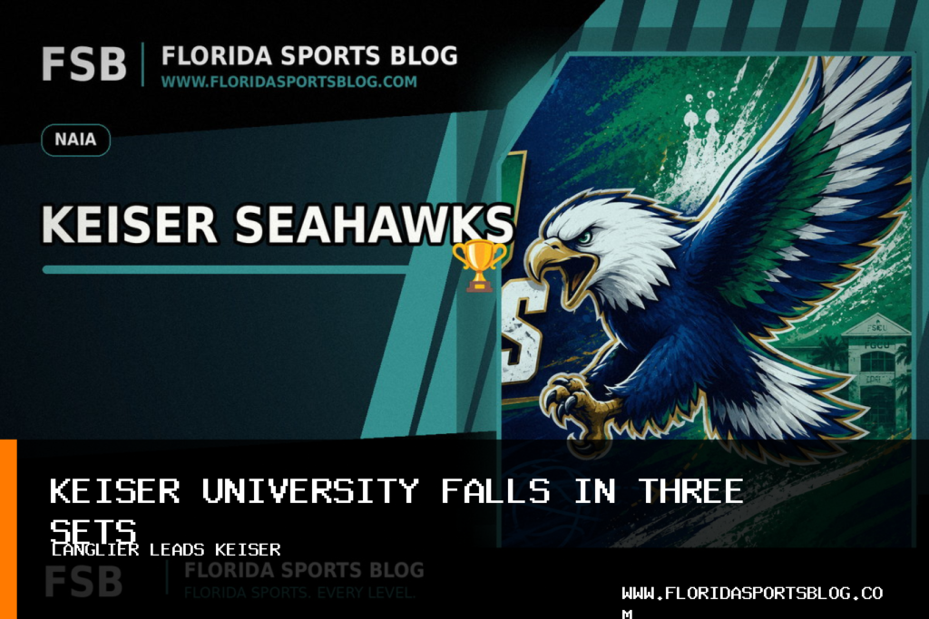 Keiser University Women’s Volleyball Falls to No. 21 St. Thomas in Three Sets featured image