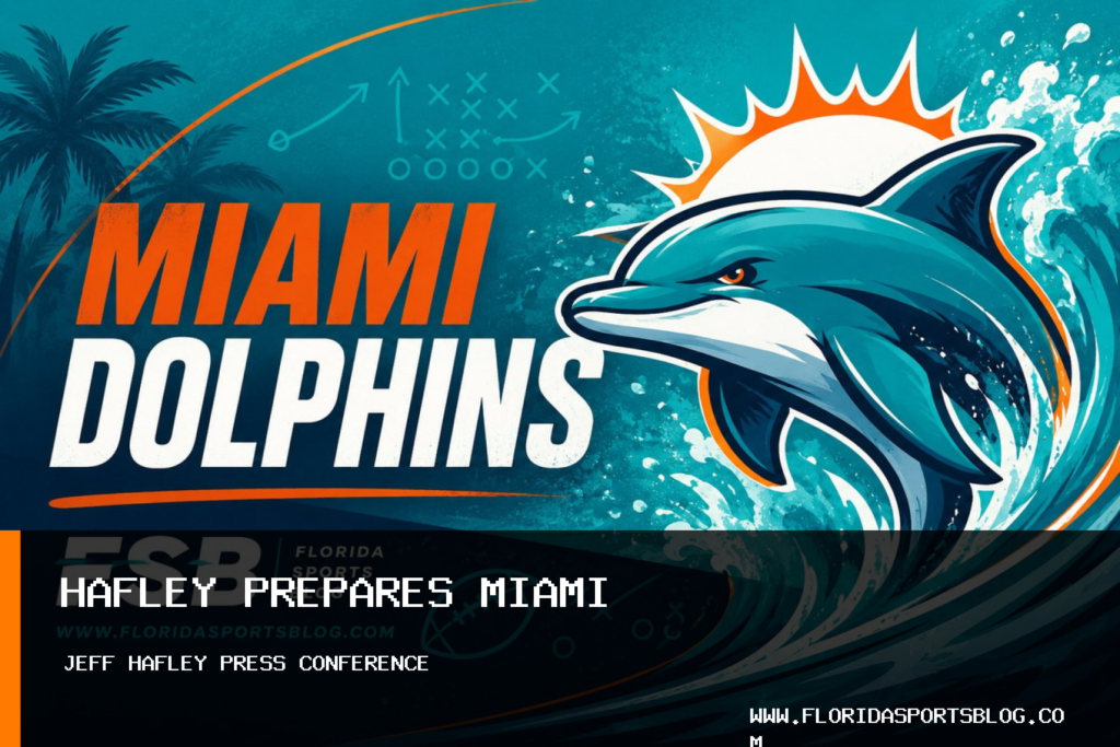 Miami Dolphins football head coach Jeff Hafley outlines captains and Raiders preparation before first game featured image