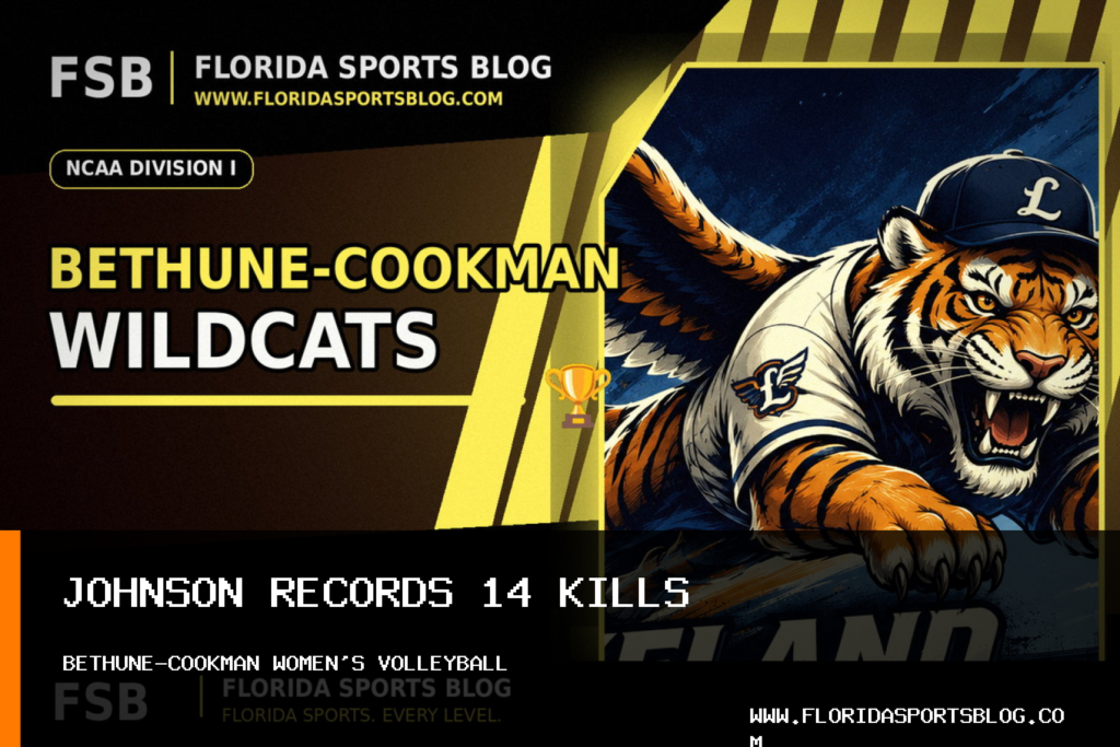 Moriah Johnson Leads Bethune-Cookman University's Women's Volleyball With 14 Kills in Loss to Stetson featured image