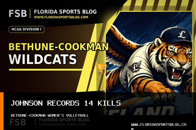 Moriah Johnson Leads Bethune-Cookman University's Women's Volleyball With 14 Kills in Loss to Stetson featured image