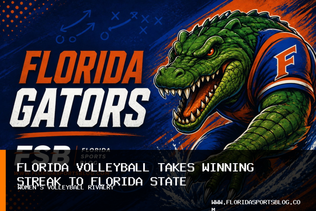 No. 10 Florida Gators Volleyball Takes Five-Match Winning Streak to Florida State featured image