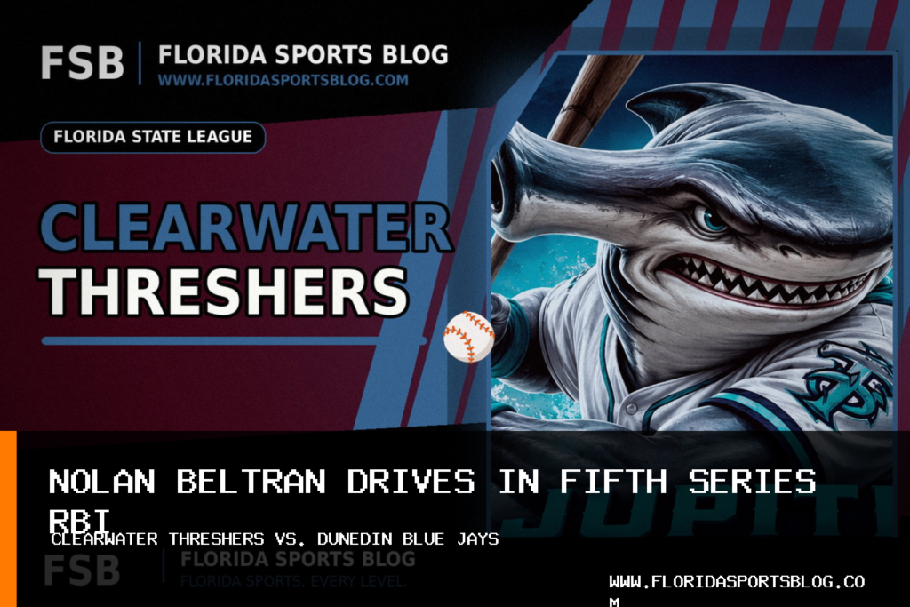 Nolan Beltran Drives In Fifth Series RBI as Clearwater Threshers Fall 10-2 to Dunedin Blue Jays featured image