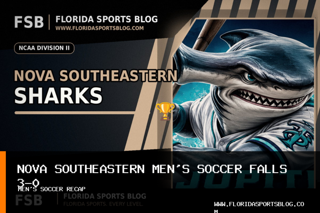Nova Southeastern Men's Soccer Falls 3-0 to Florida Tech in Conference Opener featured image