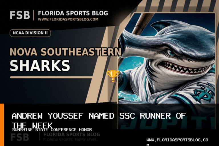 Nova Southeastern University Athletics Men's Cross Country's Andrew Youssef Named Sunshine State Conference Runner of the Week featured image