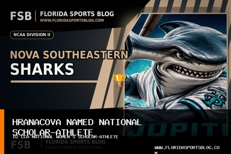 Nova Southeastern University Athletics women's tennis player Kristyna Hranacova named D2 CCA National Women's Scholar-Athlete of the Year featured image