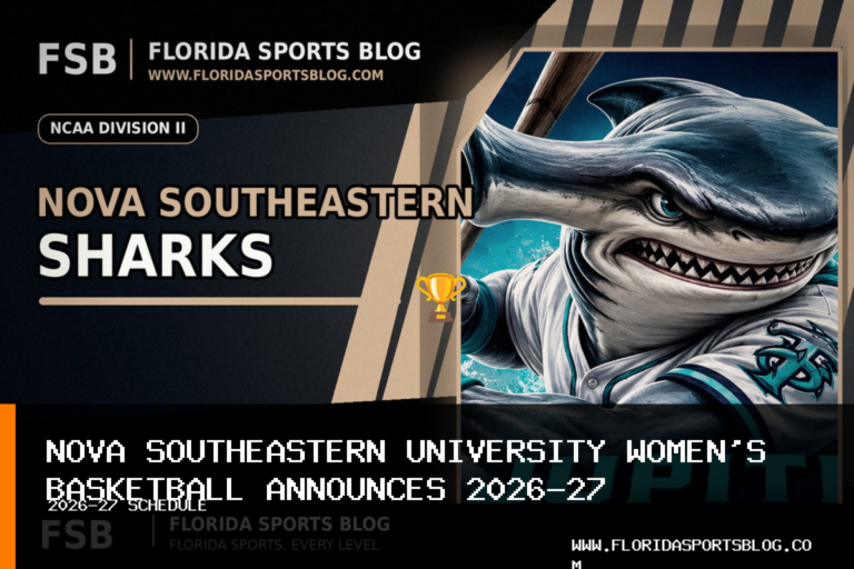 Nova Southeastern University Women's Basketball, Isaac White Announce 2026-27 Schedule featured image