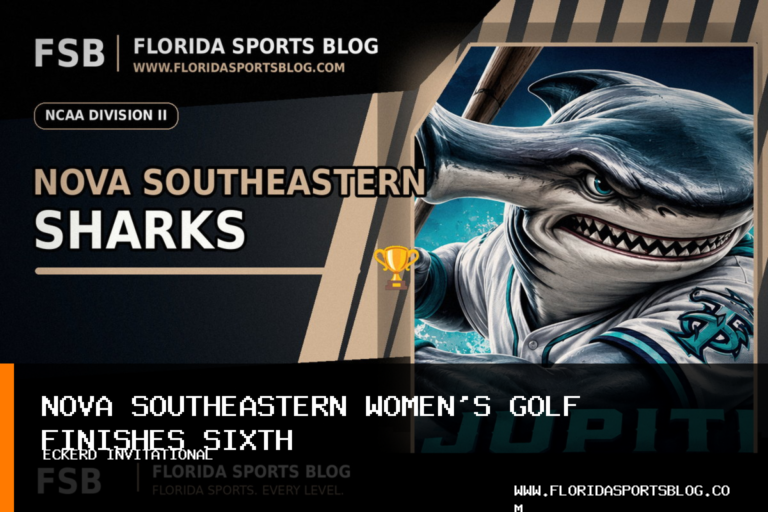 Nova Southeastern University Women’s Golf Team Finishes Sixth as Alex Remaklus Ties for 19th at Eckerd Invitational featured image
