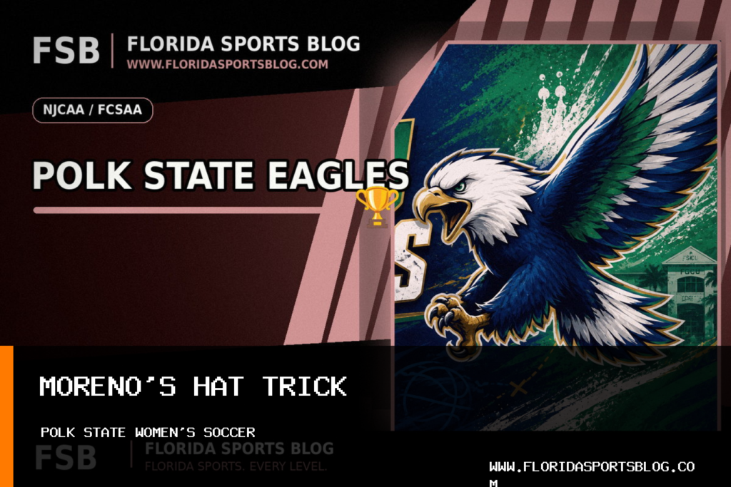 Oriana Moreno's Hat Trick Leads Polk State College Women's Soccer Past Pasco-Hernando State College, 7-1 featured image