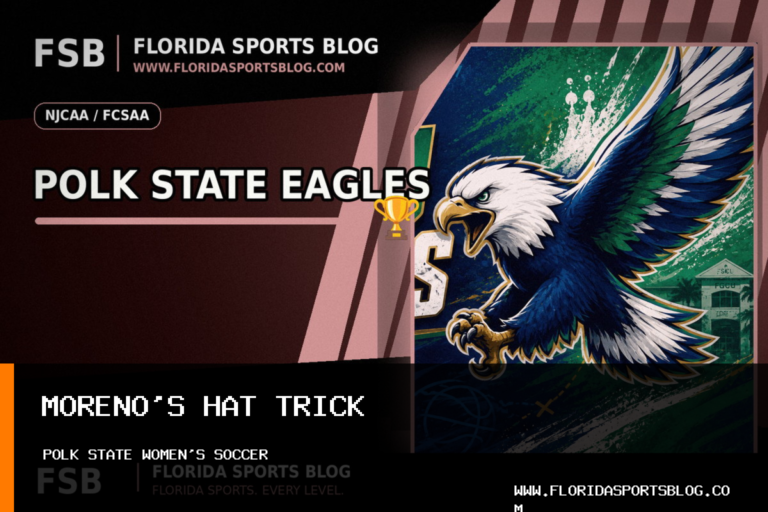 Oriana Moreno's Hat Trick Leads Polk State College Women's Soccer Past Pasco-Hernando State College, 7-1 featured image