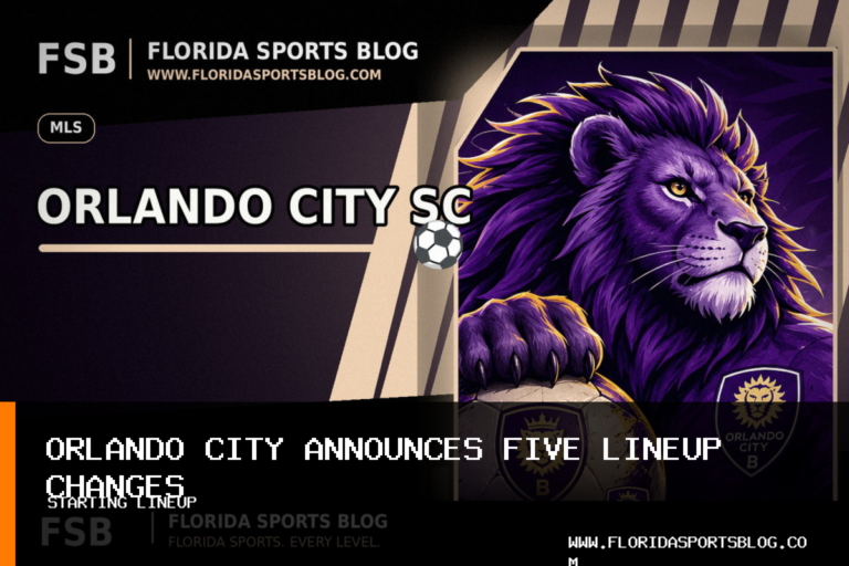 Orlando City SC announces five changes to Orlando City soccer starting lineup vs. Toronto FC featured image
