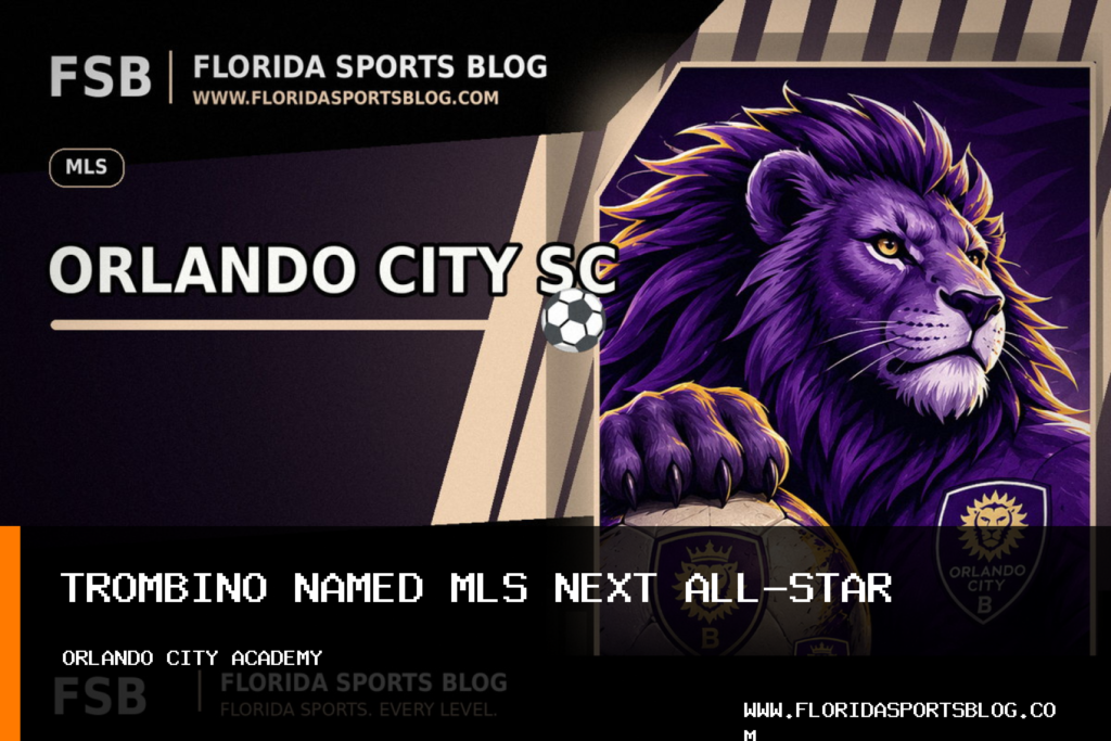 Orlando City SC Orlando City Academy Men's Soccer Midfielder Caleb Trombino Named to 2026 MLS NEXT All-Star Game Roster featured image