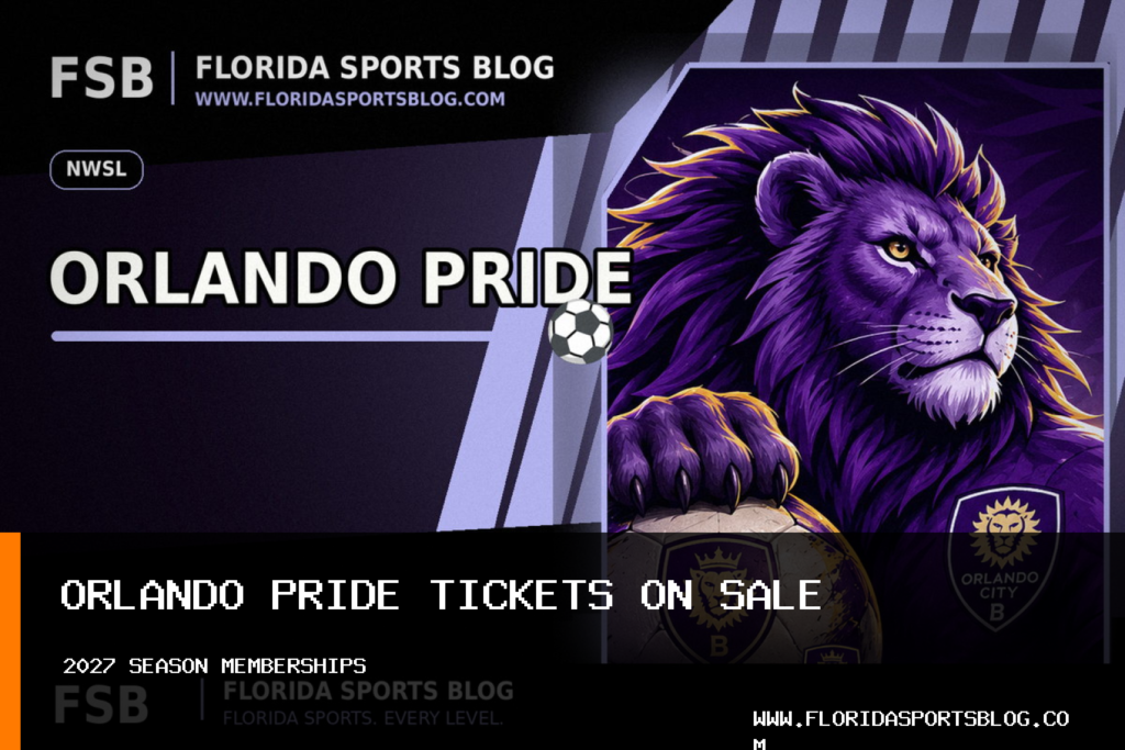 Orlando Pride 2027 Women's Soccer Season Ticket Memberships Start at $190 featured image