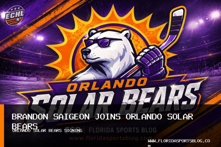Orlando Solar Bears Agree to Terms With Forward Brandon Saigeon for 2026-27 featured image